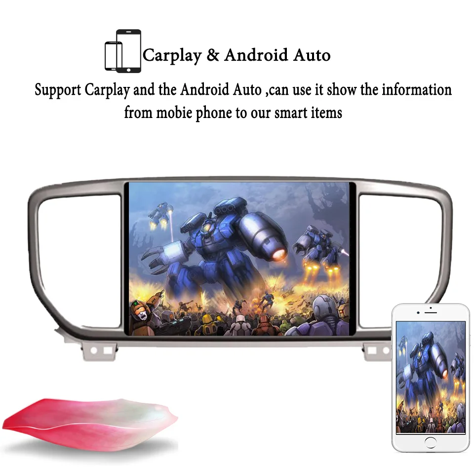 Excellent Android 9.1For kia Sportage 2019 2020 8Core 4G+64G Bluetooth Wifi GPS Glonass Map Car multimedia Player RDS Radio 2