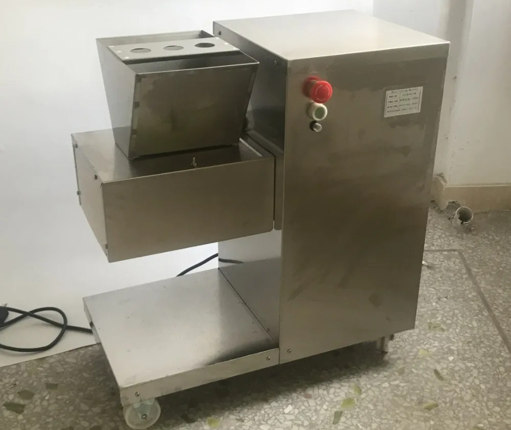 Description Picture 3 of itemQW Vertical Meat Cutter Machine 110V Restaurant Slicer 800KG/hr Capacity Meat Grinder for Kitchen Use