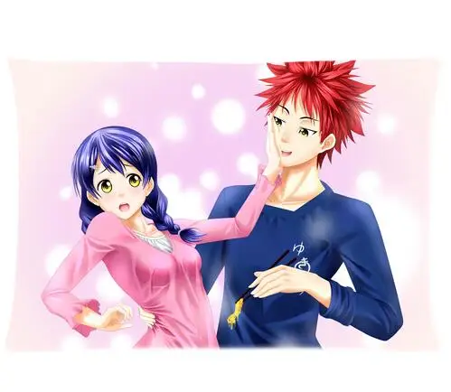 Аниме Еда войны: Shokugeki Нет Сома Подушка Чехол персонажей Ерина Nakiri Чехлы прямоугольник двух сторон Наволочки Чехол - Цвет: S10