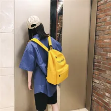 Рюкзак в японском стиле в стиле кампуса, колледжа, ретро-стиле, Одноцветный рюкзак для школьников, студентов, лучший друг, крутой, Lettere