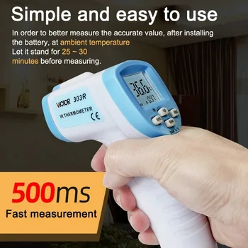 

Home Hand-held Thermometer Infrared Laser Aiming LCD Over Temperature Alarm Accurate Family Temperature Detection