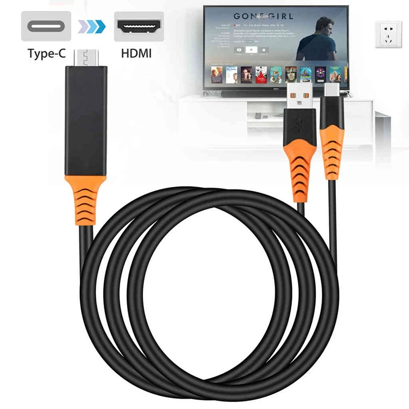 Тип C к Hdmi Hdtv Av ТВ кабель адаптер для samsung Galaxy S9 S8 Note 9 Note 8