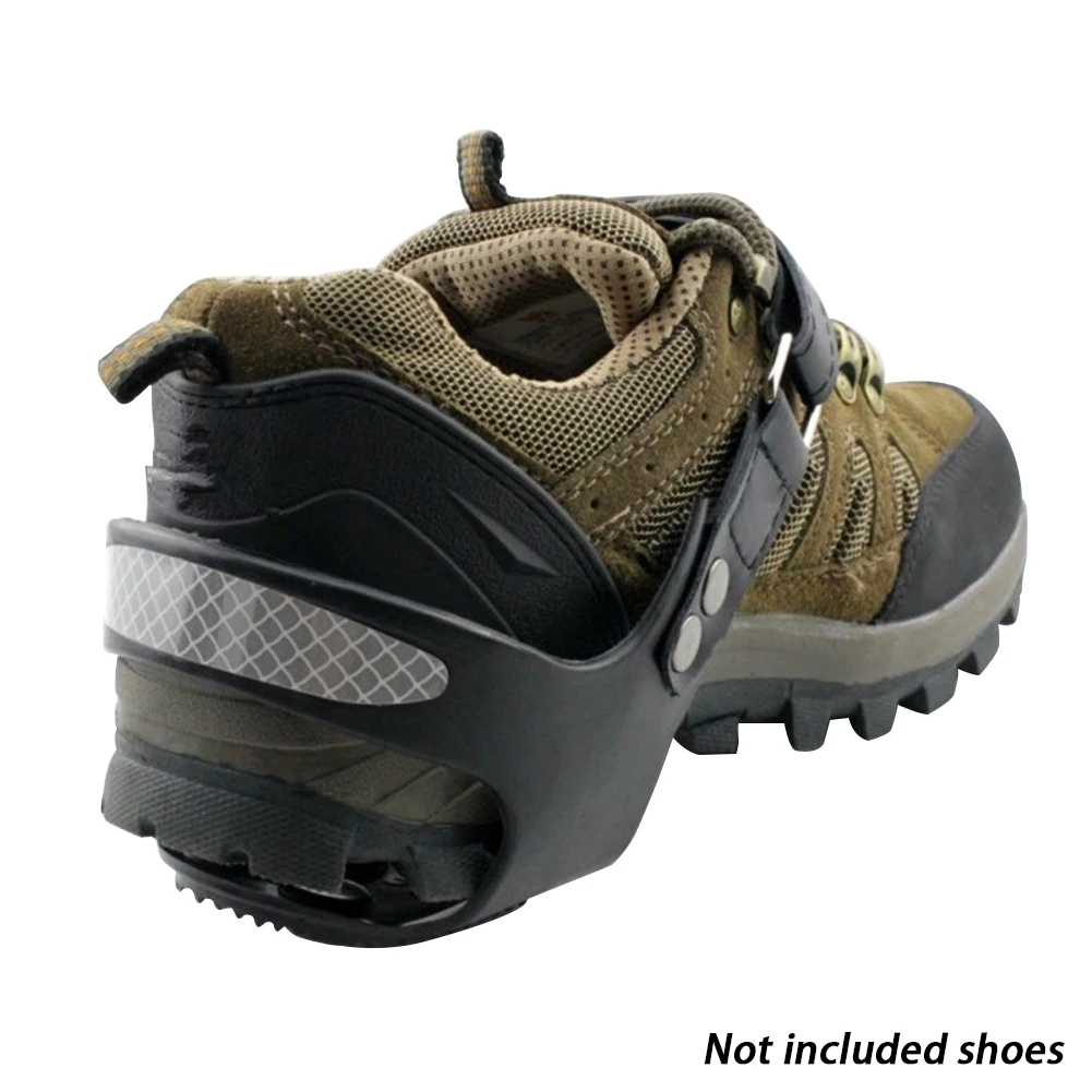 Универсальные противоскользящие шипы с 5 зубцами с отражающей полосой для спорта на открытом воздухе Пешие прогулки лыжные ботинки шипы для обуви аксессуар