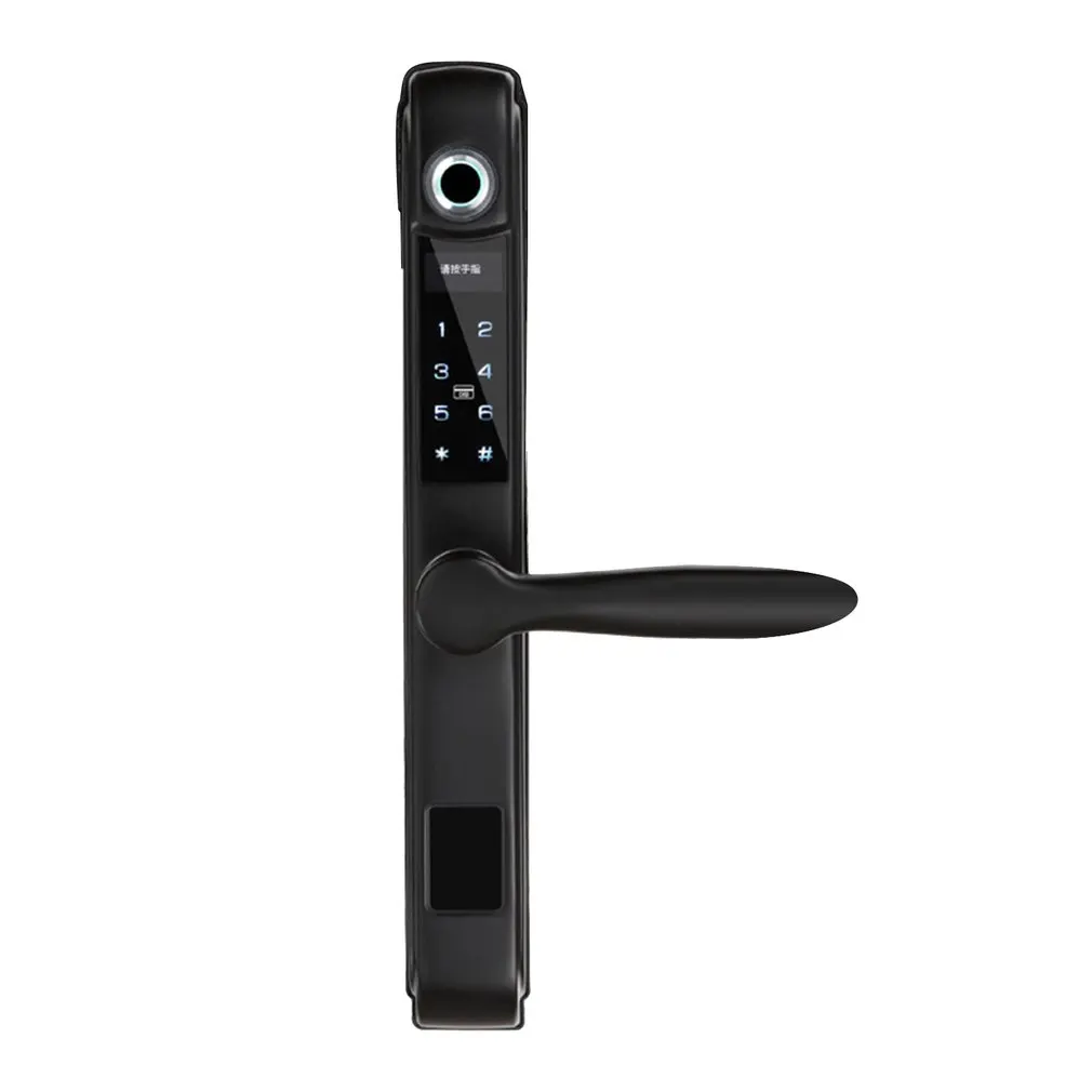 Digital Intelligent Biometric Fingerprint Lock Keyless Smart Door Lock Anti-theft Electronic Lock 8545 Lock Body - Цвет: Black Bronze