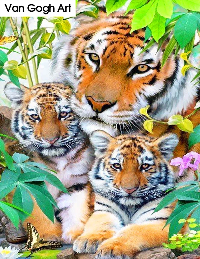 

animals Tiger Diamond Painting Diamond embroidery 5d diy full square diamond mosaic diamond paint daimond painting
