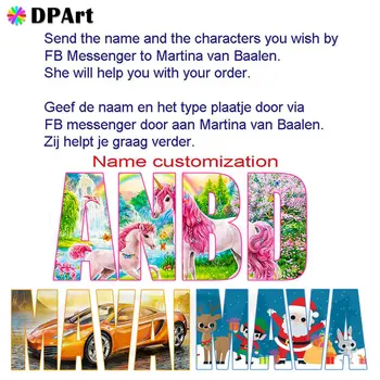 

Diamond Painting Full Square/Round Drill Name Customization Photo Custom Private Alphabet Letter Cross Stitch Newborn Gift Z920
