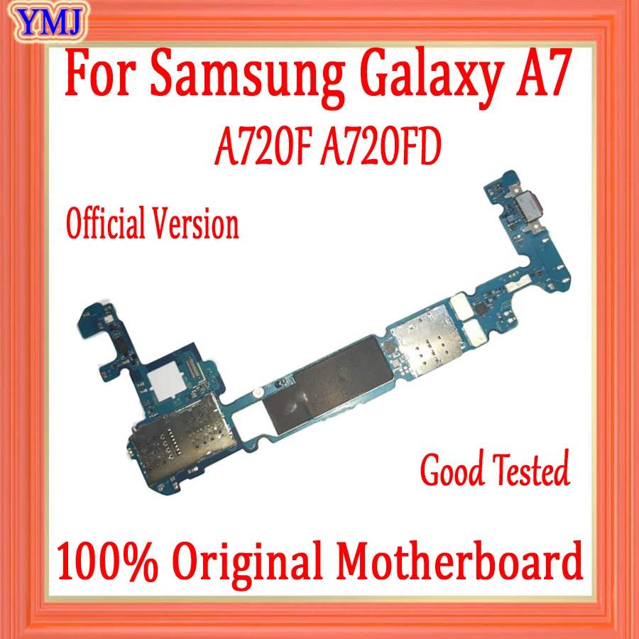Сменная материнская плата для Samsung Galaxy A7 A720F A720FD 100% оригинальная разблокированная