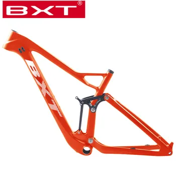 

29er 27.5er Full Suspension Carbon Mountain Bike Frame in Shock 165*38mm travel 100mm Max Tire size 3.0 29er DH MTB Shock Frame