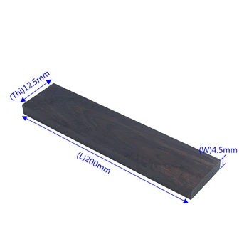 

Block Craft Black Wood Tool Ebony For Guitars Musical Instrument 20x4.5x1.1cm