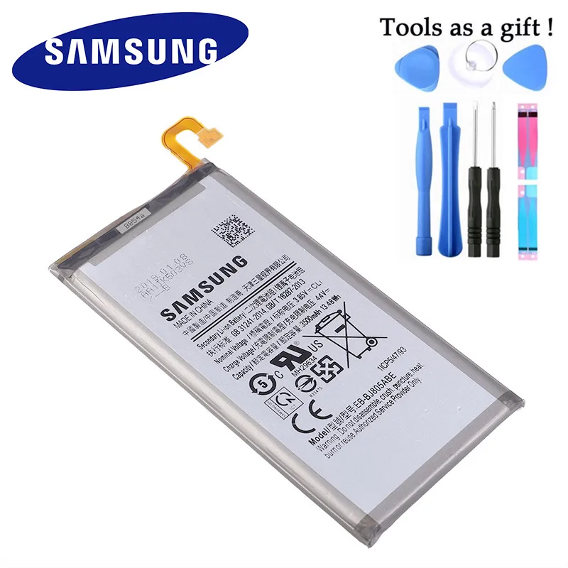 Оригинальная Аккумуляторная батарея Samsung телефон Galaxy A6 Plus + A605G A6050 A605K A605FN A605GN 3500