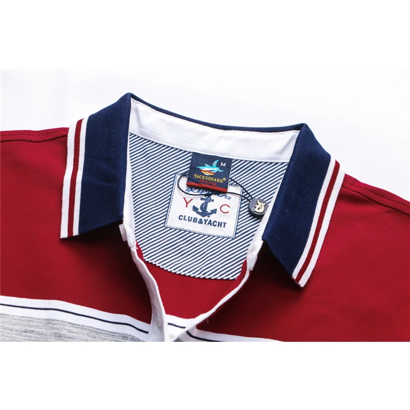 Высокое качество Мужские модные повседневные полосатые поло Homme вышивка Camisa polo мужские рубашки поло плюс размер 3XL полосатые короткие