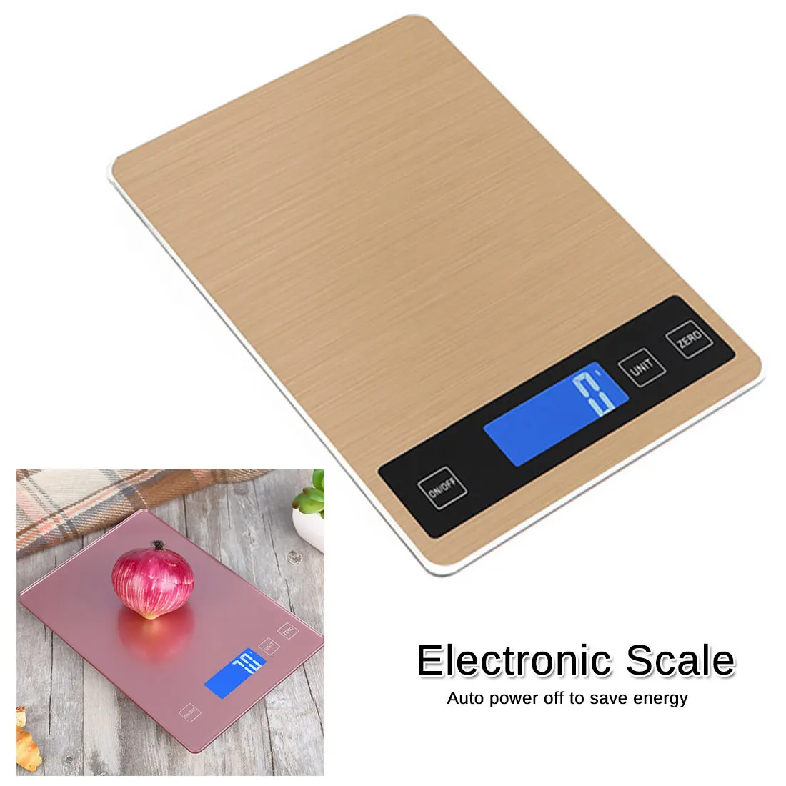 

LCD High Precision Measuring Tool 5/10/15kg Electronic Kitchen Household Scale Digital Food Scale Stainless Steel Weighing Scale