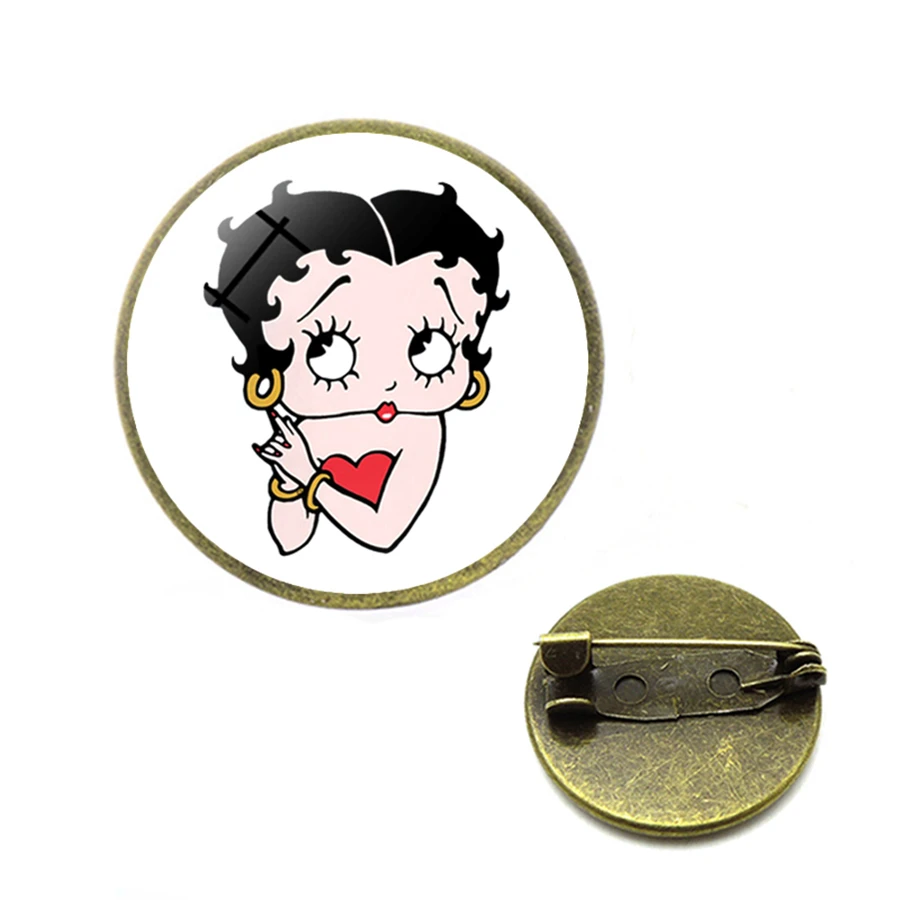

Sexy Bettyboop Brooches Pin Betty Boop Lapel Pin Animated Cartoon Character Pins Up Badges Brooches for Woman Christmas Jewelry
