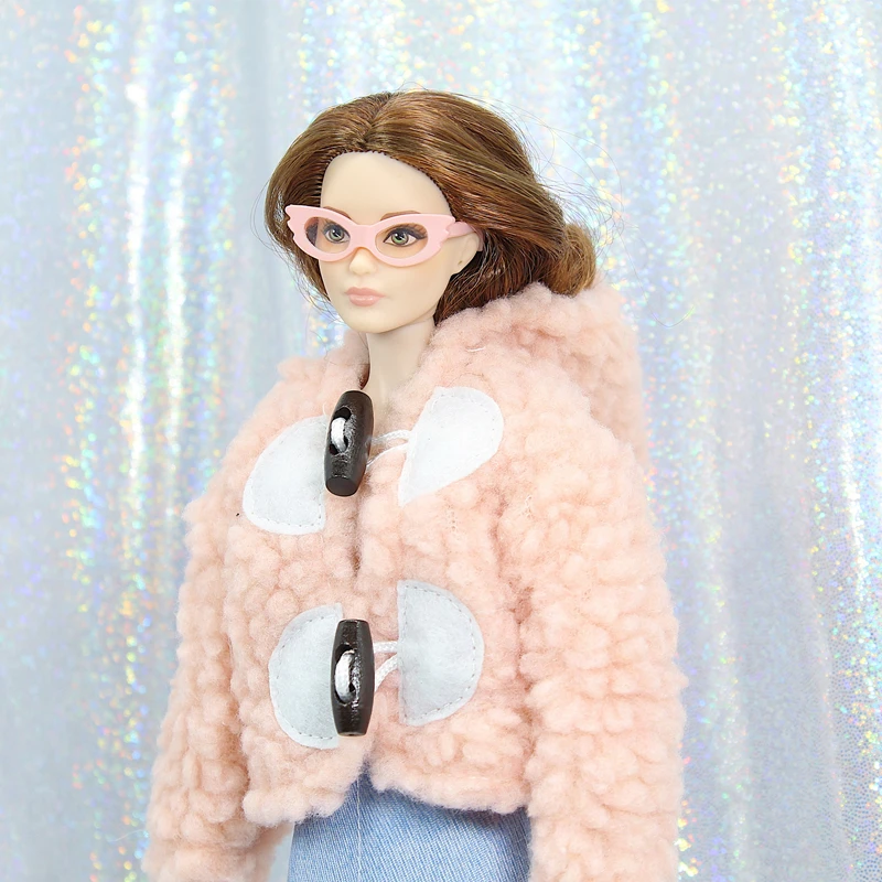 Дизайнерский комплект одежды/топ+ юбка платье брюки для 1/6 BJD Xinyi FR ST Барби кукла/Одежда для куклы-младенца Рождество - Цвет: just pink coat