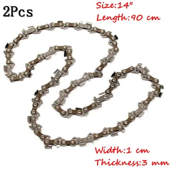 

2Pcs/Set 14 Inch Chainsaw Saw Chain Blade 46cm Replament For Wen/Wagner 6014 6016 Lumberjack 050 Gauge 49DL Drive Link Tools
