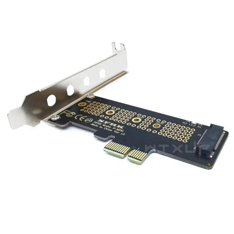 NVMe PCIe M.2 NGFF SSD to PCIe x1 Adapter Card PCIe x1 to M.2 Card with Bracket PCI-E M.2 Adapter for 2230 2240 2260 2280 SSD M2