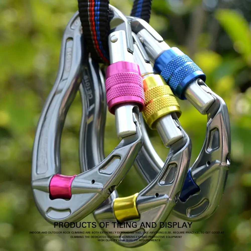 MeterMall Climbing Anti-skid Rope Main Lock Fish Shape Carabiner Clip Locking Hook with Pulley Fine
