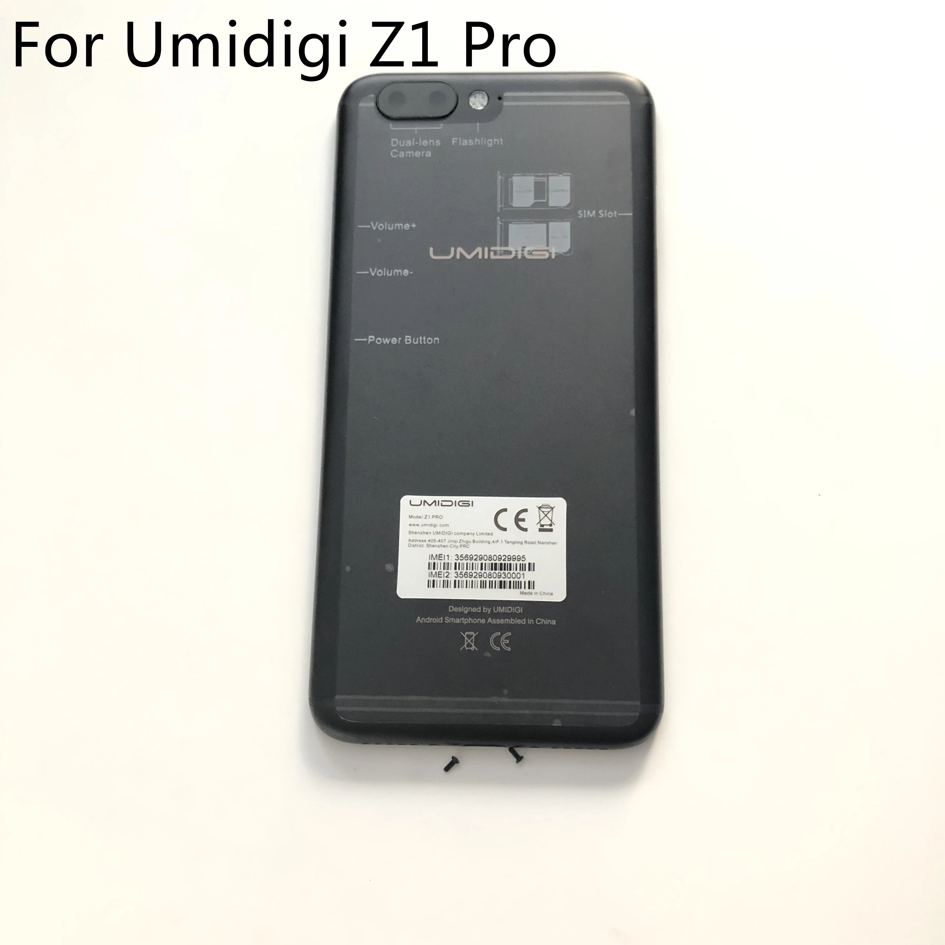 Защитный чехол для аккумулятора Umidigi Z1 Pro б/у задняя крышка + винты смартфона MT6757 5