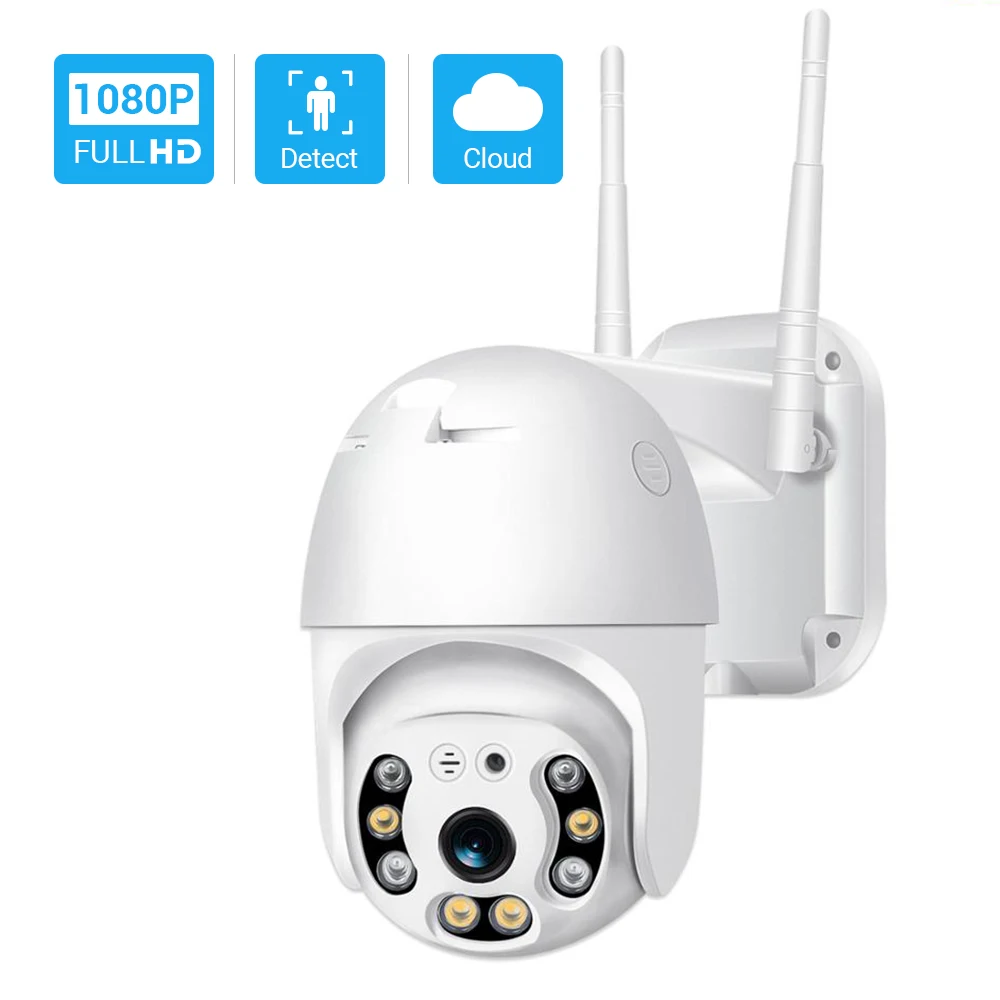 Hamrolte HD1080P Wi-Fi камера мини панорамирование/наклон Onvif IP камера AI обнаружения человека двойной светильник источник двухстороннее аудио ICsee водонепроницаемый