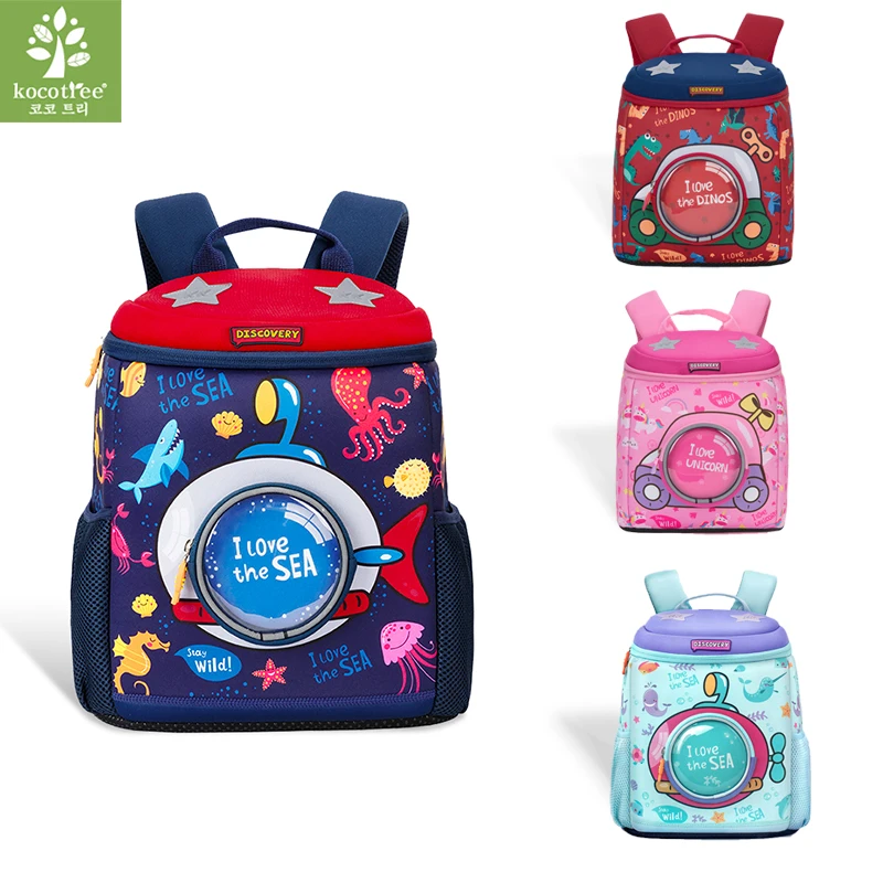 Kocotree 1-6 лет, школьные сумки для девочек и мальчиков, школьный ортопедический Детский рюкзак, креативный дизайн, детский сад
