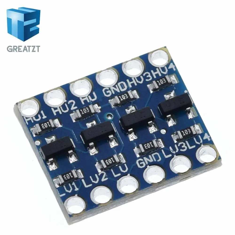GREATZT 10 шт. 4 канальный преобразователь логического уровня IIC I2C двунаправленный