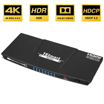 

Ultra HD 4K HDMI Splitter 1x8 Splitter HDMI 1In 8 Out Splitter 8 Ports Support S/PDIF Audio 4K@60Hz HDMI Switch Splitter 8 Ports