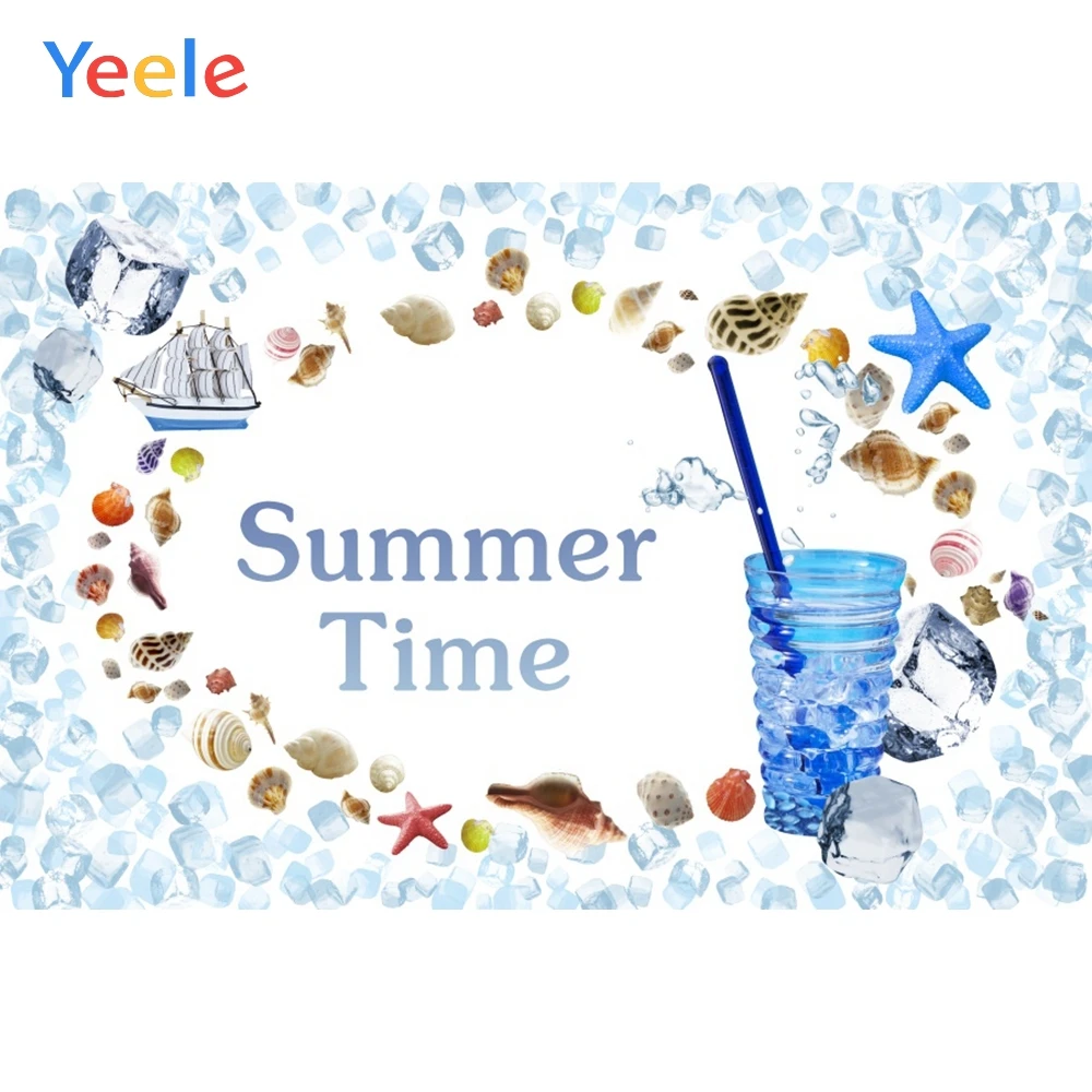 

Yeele Photocall Tropical Cup Summer Time Holiday Starfish Photography Photographic Background Backdrop Photo Studio Photozone