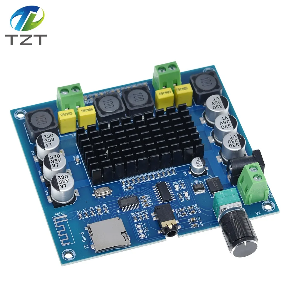 Цифровой усилитель мощности XH A314 Bluetooth 5 0 TPA3116 50 Вт + плата стерео аудио AMP модуль