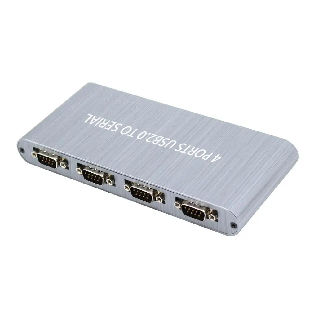 USB 2,0 до 4 RS232 конвертер 4 Порты и разъёмы USB 2,0 в 4 серийный из сплиттер с CD-ROM для монитор TV, PC