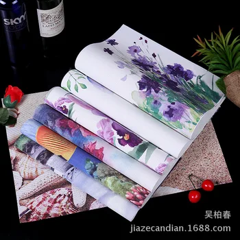 

Jiaze Placemat PVC Western-style Placemat Texlin Printed Insulation Mat Hotel Family Disposable Non-Slip Mat Cross Border
