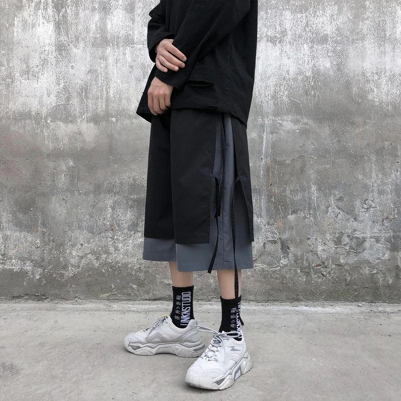 iiDossan Solid Color Men Casual Shorts Hiphop Robbins Streetwear High Street Short Pants Cotton Top Quality | Мужская одежда