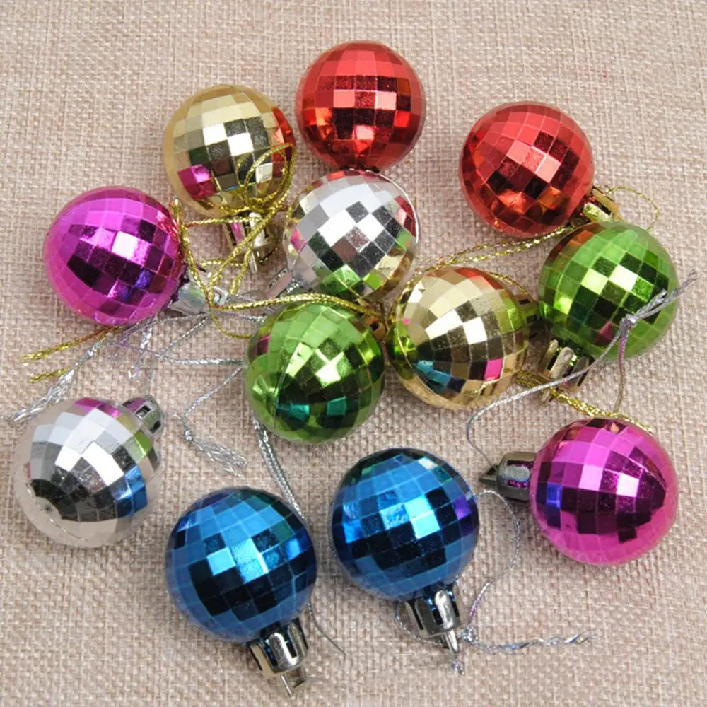 12 шт./компл. пластиковые бороды Baubles декоративные Бальные вечерние Необычные кулон Платье Висячие украшения Рождественская елка цветные