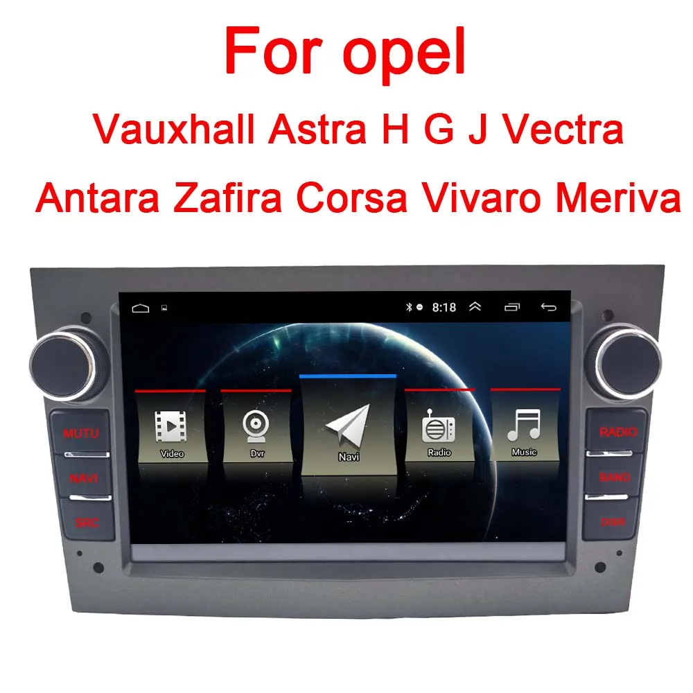 Автомобильный DVD плеер 2 DIN Android 8 1 GPS для opel Vauxhall Astra H G J Vectra Antara Zafira Corsa Vivaro