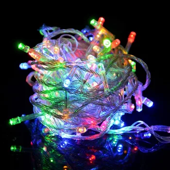 

US Plug 20M 200LED String Fairy Light Christmas Garlands Lights Valentine's Day Wedding Party Decorative AC110V Holiday Lights