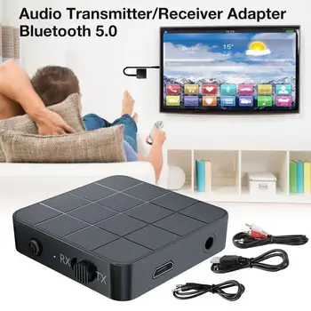 

2-IN-1 Wireless Audio Transmitter Bluetooth 5.0 Audio Receiver 3.5MM 3.5 Jack USB Stereo Music Adapter for HDTV Car PC Speaker
