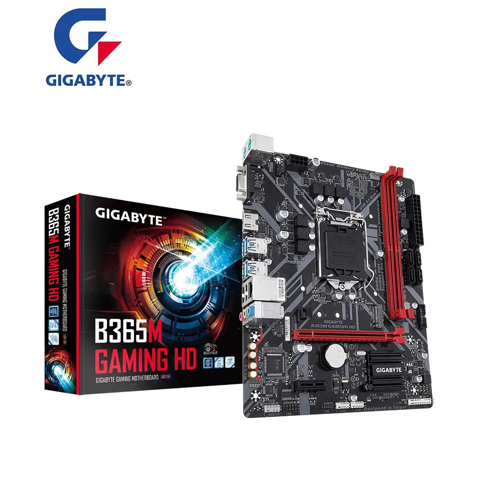 Новинка Материнская плата GIGABYTE B365M GAMING HD LGA 1151 DDR4 для Intel B365 Desktop USB3.0 PCI-E X16 3 0