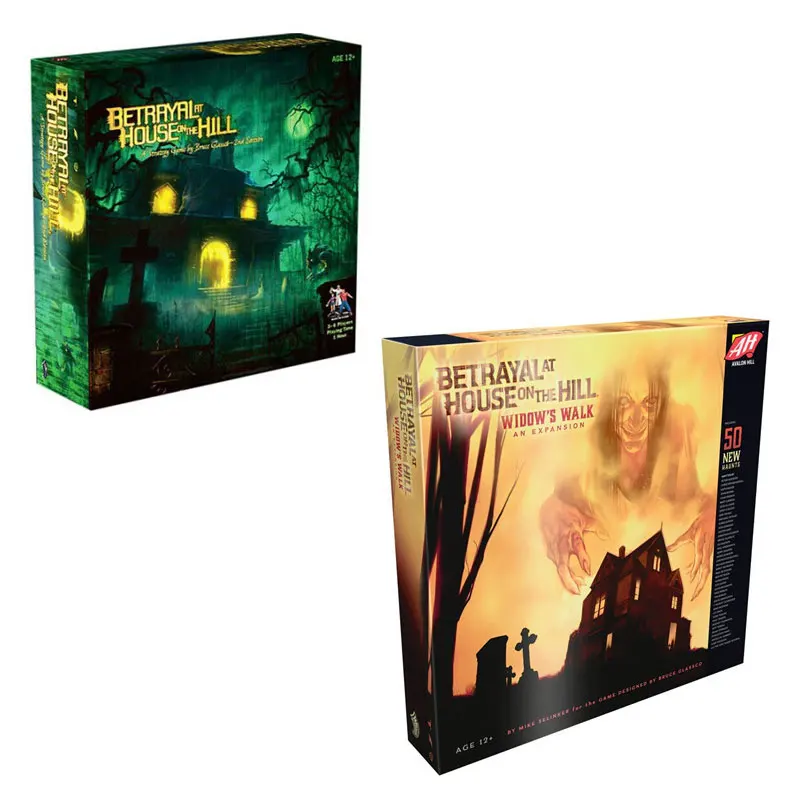 

Betrayal At House on The Hill Board Game Basic Plus Expansion Mountain House Cheats Adult Card Educational Toys