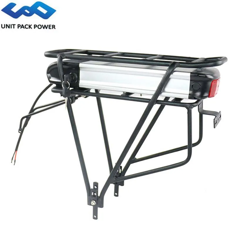 Deals Price of  With Tailight Reflective Sheet 36V 20Ah 20.3Ah eBike Rear Rack Battery Samsung Cell Lithium ion Bat