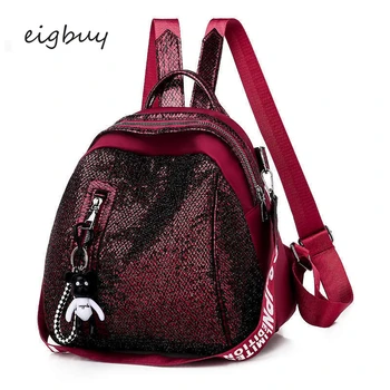 

Women Bagpack Luxury Student Pu Solid Zipper Black Casual Backpacks For Teenage Girls Mochila Notebook Student Bag Plecak