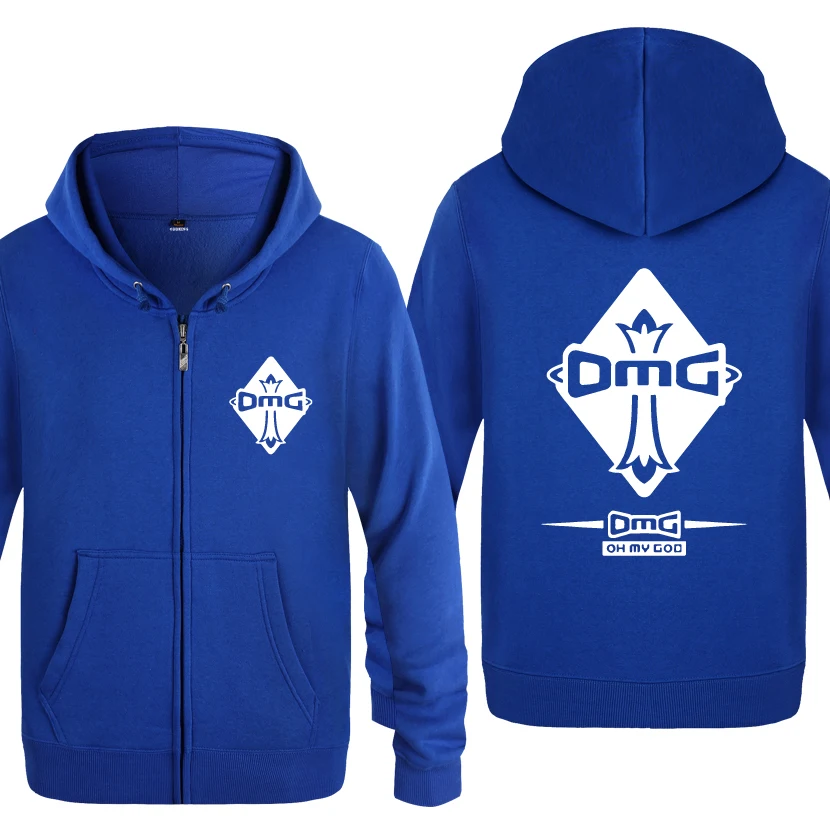 LAY BAT OMG OH MY GOD игровые толстовки мужские мужские флисовые толстовки с капюшоном на молнии кардиганы - Цвет: LAY BAT
