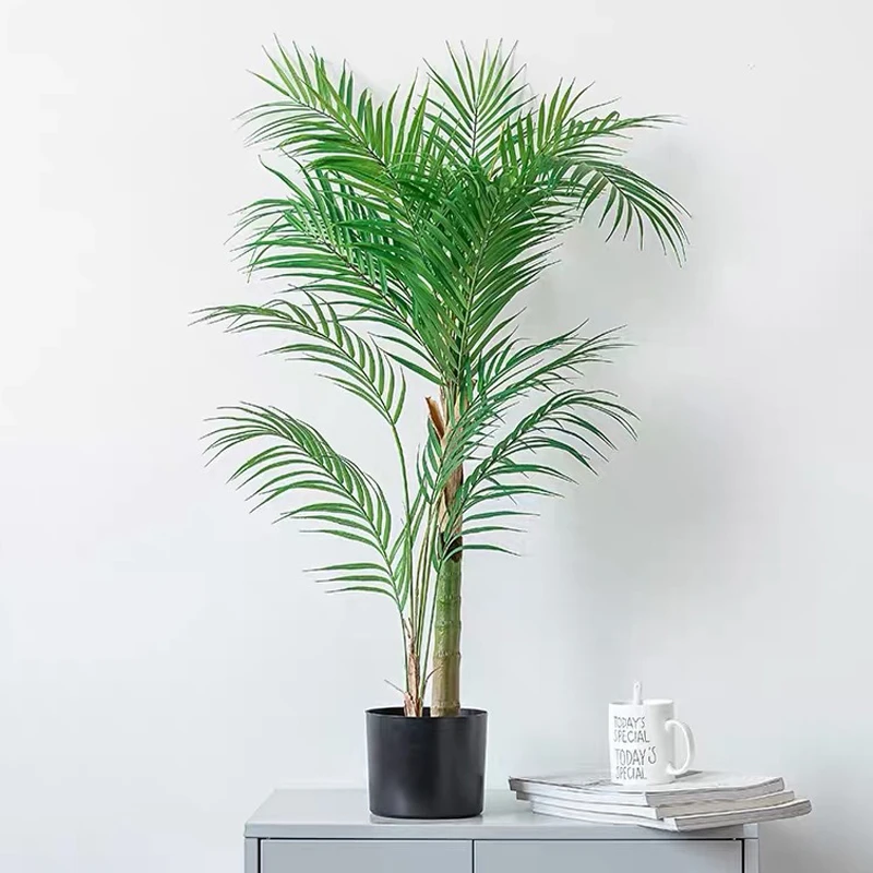 125cm 2pcs Large Artificial Plants Tropical Palm Tree Plastic Plant