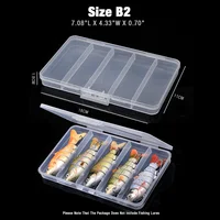 TREHOOK Super Sturdy 5-Compartments Fishing Tackle Box 5