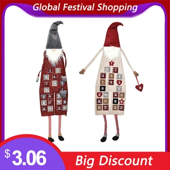 

Christmas Advent Calendar Wall Hanging Exquisite Santa Felt Calendar Countdown Calendar Christmas Decorations For Home navidad