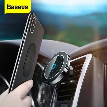 

Baseus Car Magnetic Qi Wireless Charger For iPhone X 8 Samsung Note 8 S8 S7 Fast Wireless Charging Car Mount Phone Holder Stand