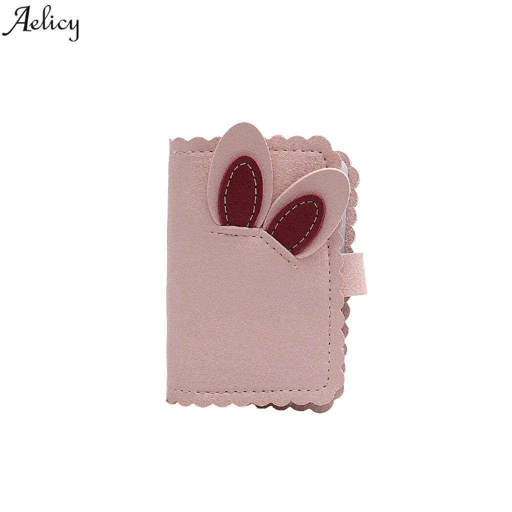 Aelicy кошелек для карт, женский кожаный кошелек для девушек, милая мультяшная сумка для хранения карт для мелких вещей, женский кожаный кошелек для монет