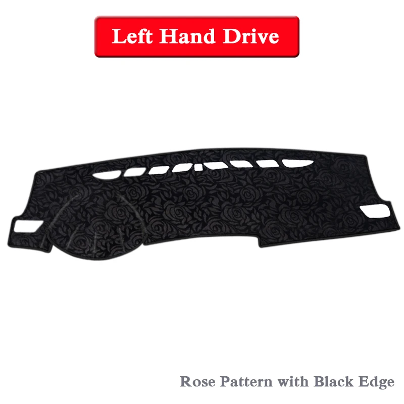 Car Styling Dashboard Protective Mat Shade Cushion Pad Rose Carpet For Geely Atlas Emgrand X7 Proton X70-Present RHD&LHD - Название цвета: Rose Black LHD