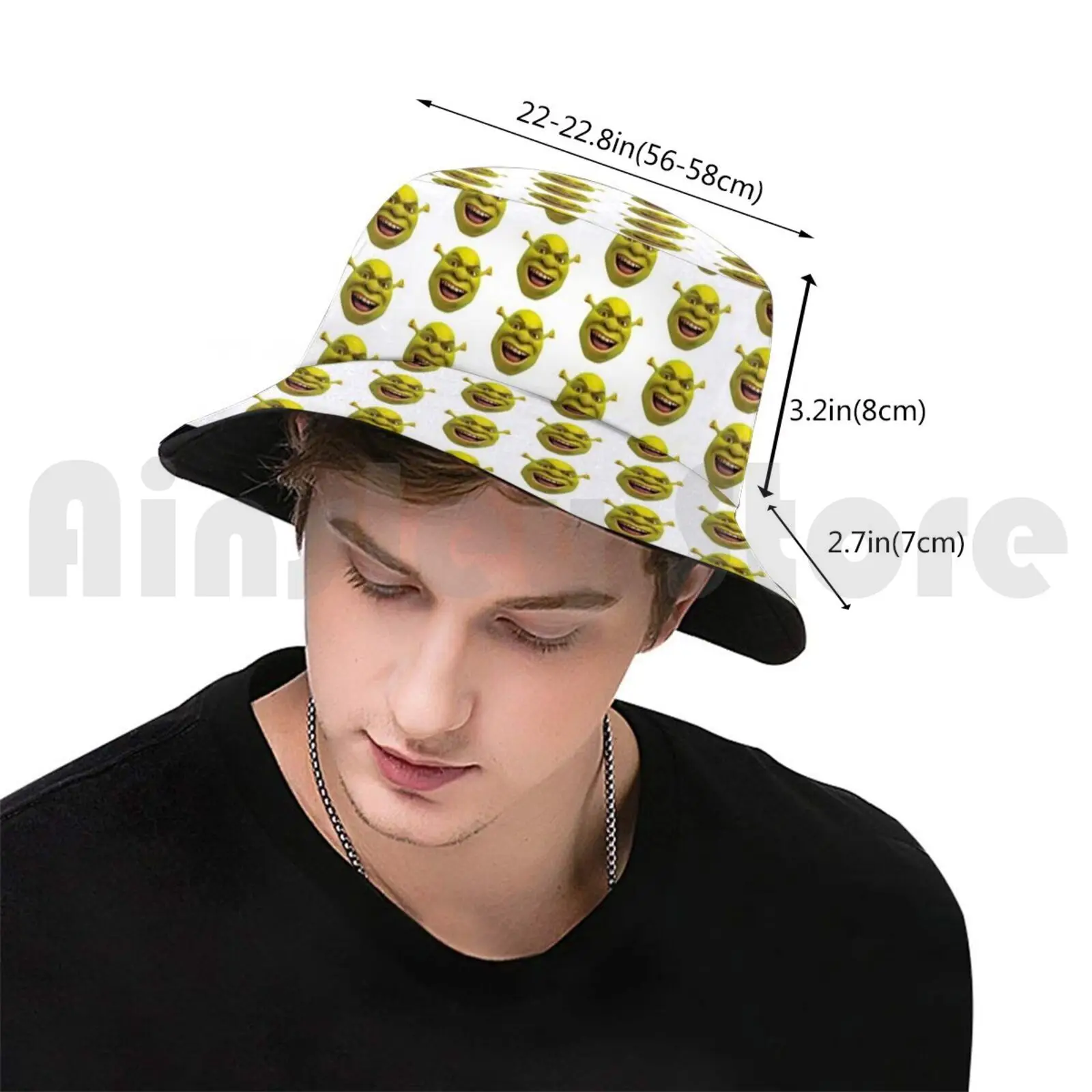Little Shrek Meme Sun Hat Foldable Uv 