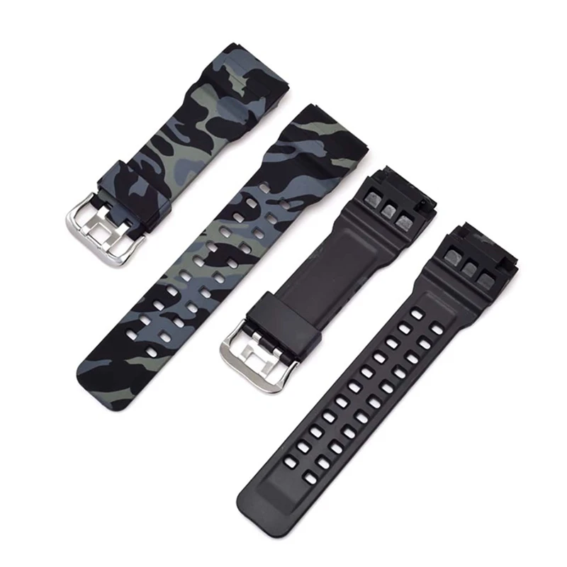 Black Multi-Color Камуфляжный силиконовый ремешок для часов черный камуфляж шестигранный ключ для часов GA-110 100 120 и GD120 аксессуары - Цвет: Black Multi-Color