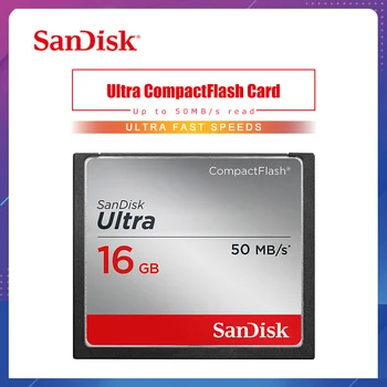 

Original SanDisk Memory Card 16GB CF card Fit Ultra Compact Flash Card 50 MB/s cf card for Camera Support official verification