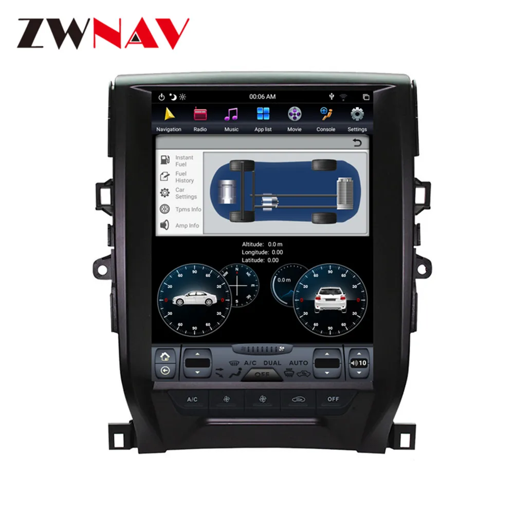 Discount Vertical screen Tesla Style Android 9.0 Car multimedia GPS Player For Toyota Reiz X 2010-2016 Audio radio tape recorder headunit 8